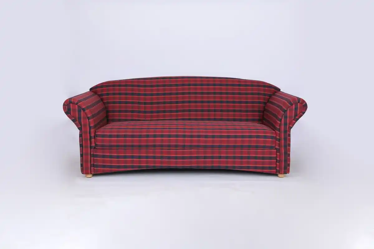 Bild 1 von Better Home 3-Sitzer Sofa Loretta, ca. 204 x 83 x 85 cm – Rot Kariert