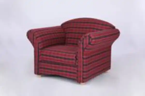 Bild 2 von Better Home Polstersessel Loretta, ca. 110 x 84 x 84 cm – Rot Kariert