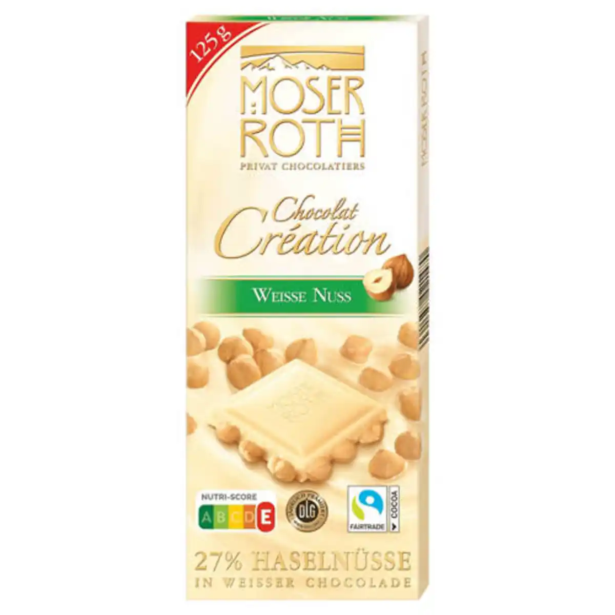 Bild 1 von MOSER ROTH Chocolat Création 125 g, Weiße Schokolade Nuss