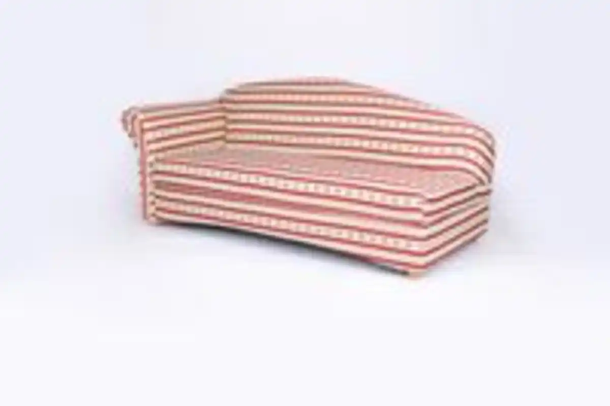 Bild 3 von Better Home 3-Sitzer Sofa Loretta mit linker Armlehne, ca. 193 x 83 x 85 cm – Rot gestreift & Blumenmuster