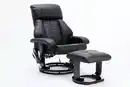 Bild 1 von Happy Home Massagesessel mit Fußhocker & Heizfunktion - Schwarz