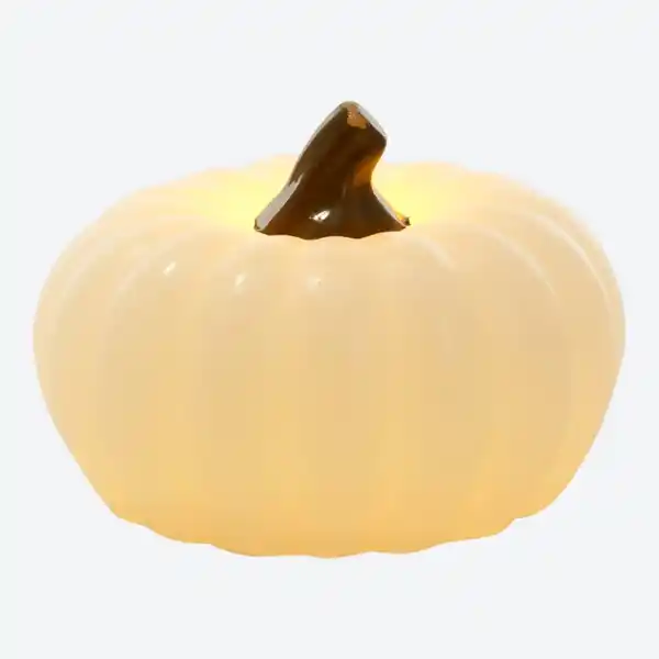 Bild 2 von LED-Echtwachs-Kürbis mit Timer, 2er-Pack, Ø ca. 7 cm