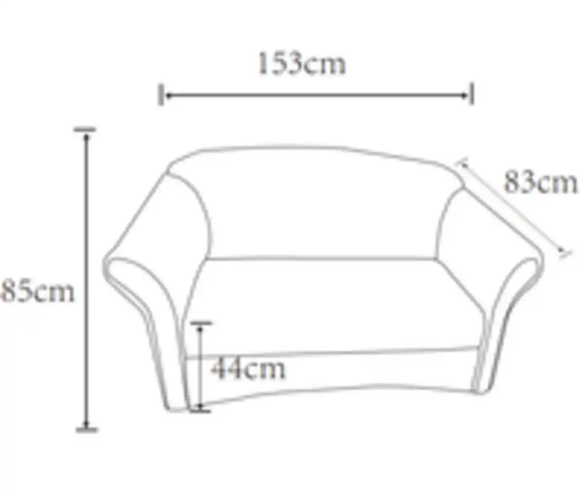 Bild 3 von Better Home 2-Sitzer Sofa Loretta, ca. 153 x 83 x 85 cm – Kariert & Braun