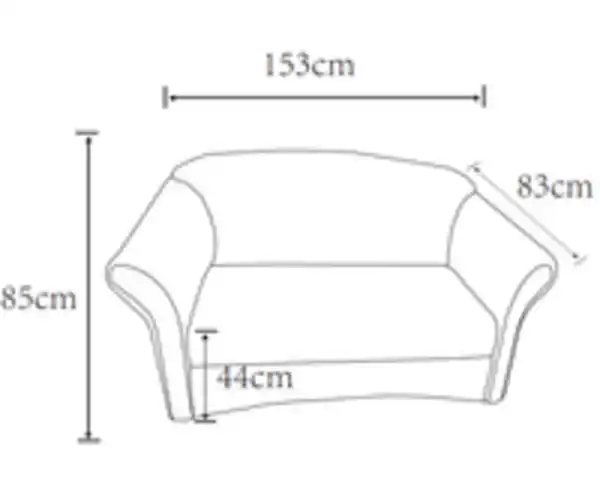Bild 3 von Better Home 2-Sitzer Sofa Loretta, ca. 153 x 83 x 85 cm – Kariert & Braun