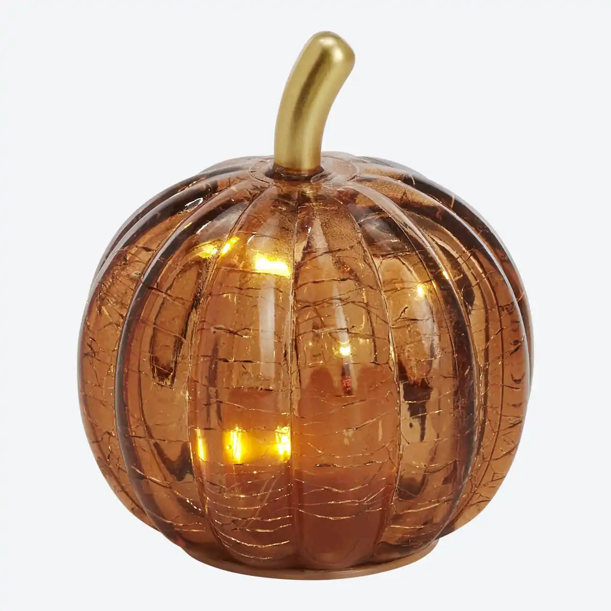 Bild 3 von LED-Kürbis aus Glas, Ø ca. 7,5 cm