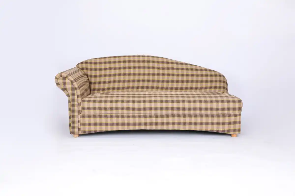 Bild 1 von Better Home 3-Sitzer Sofa Loretta mit linker Armlehne, ca. 193 x 83 x 85 cm –  Kariert & Braun