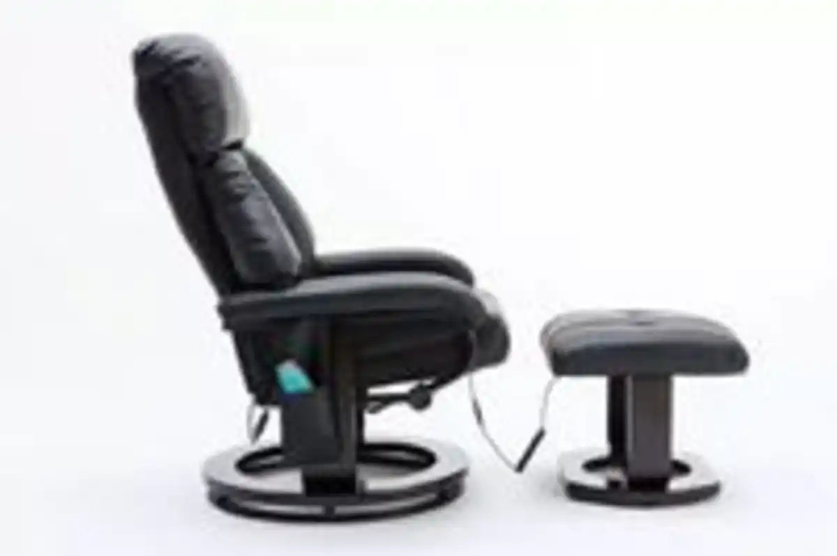Bild 4 von Happy Home Massagesessel mit Fußhocker & Heizfunktion - Schwarz