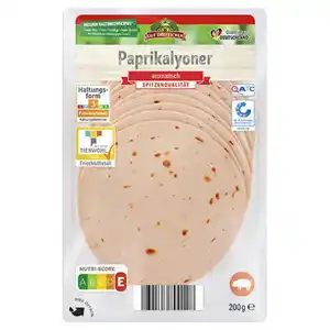 GUT DREI EICHEN Frischwurst 200 g, Paprikalyoner