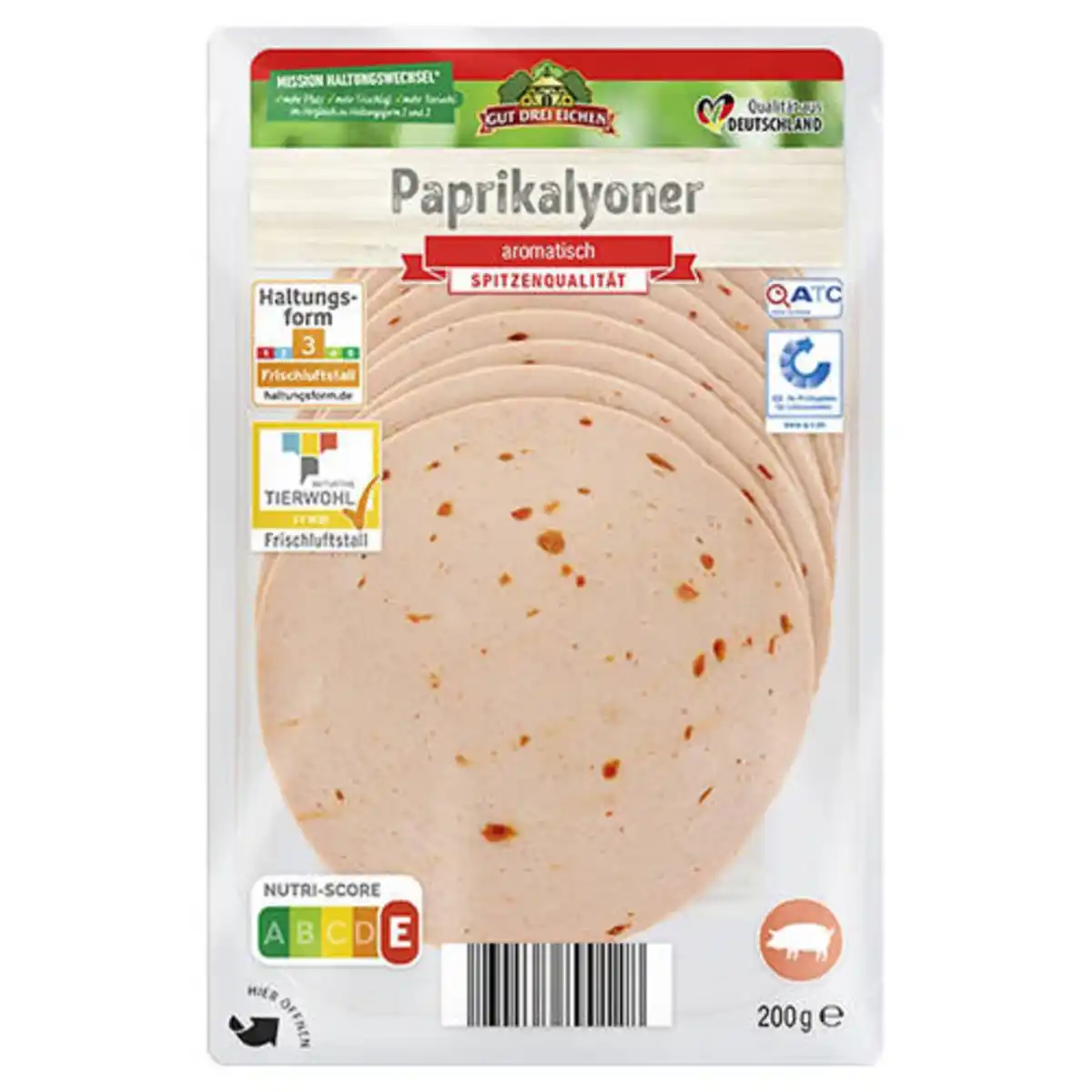 Bild 1 von GUT DREI EICHEN Frischwurst 200 g, Paprikalyoner