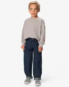 Kinderjeans, Regular Fit, gestreift dunkelblau