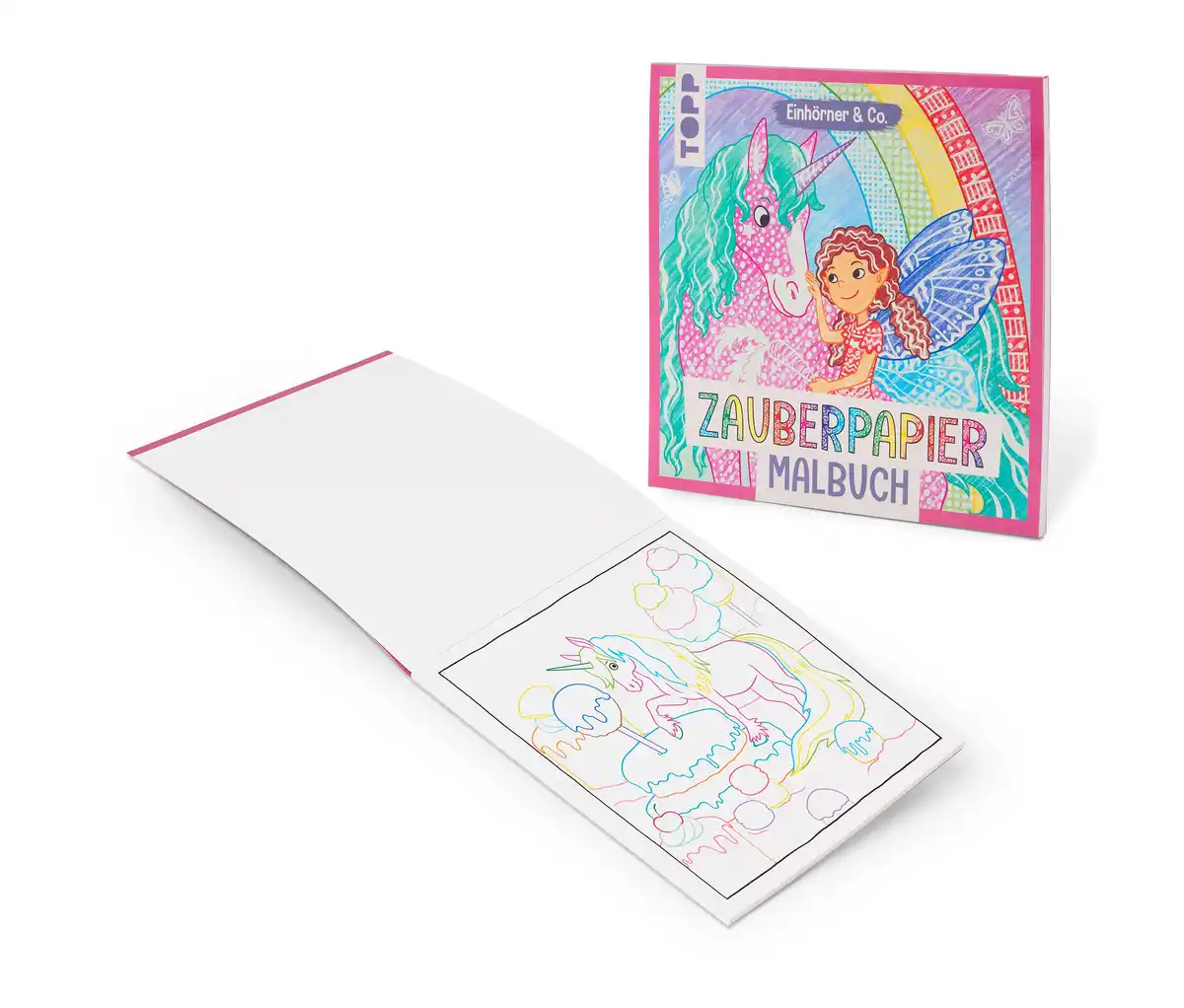 Bild 1 von Zauberpapier-Malbuch »Einhörner & Co«