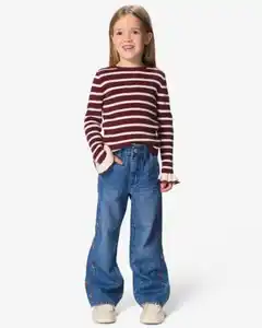 Kinderjeans, Wide Fit, Radieschen mittelblau
