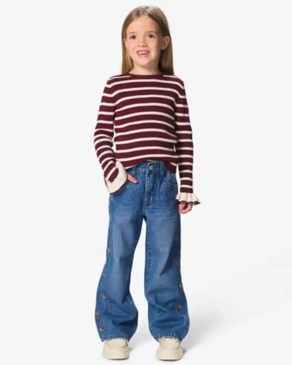 Bild 1 von Kinderjeans, Wide Fit, Radieschen mittelblau