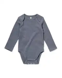 Mitwachsender Baby-Strampler, LENZING™ ECOVERO™, gerippt dunkelgrau