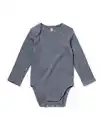 Bild 1 von Mitwachsender Baby-Strampler, LENZING™ ECOVERO™, gerippt dunkelgrau