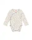 Bild 1 von Baby-Strampler zum Mitwachsen, gerippt, mit Blumen eierschalenfarben