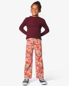 Kinderhose, weite Passform, Früchte bordeauxrot