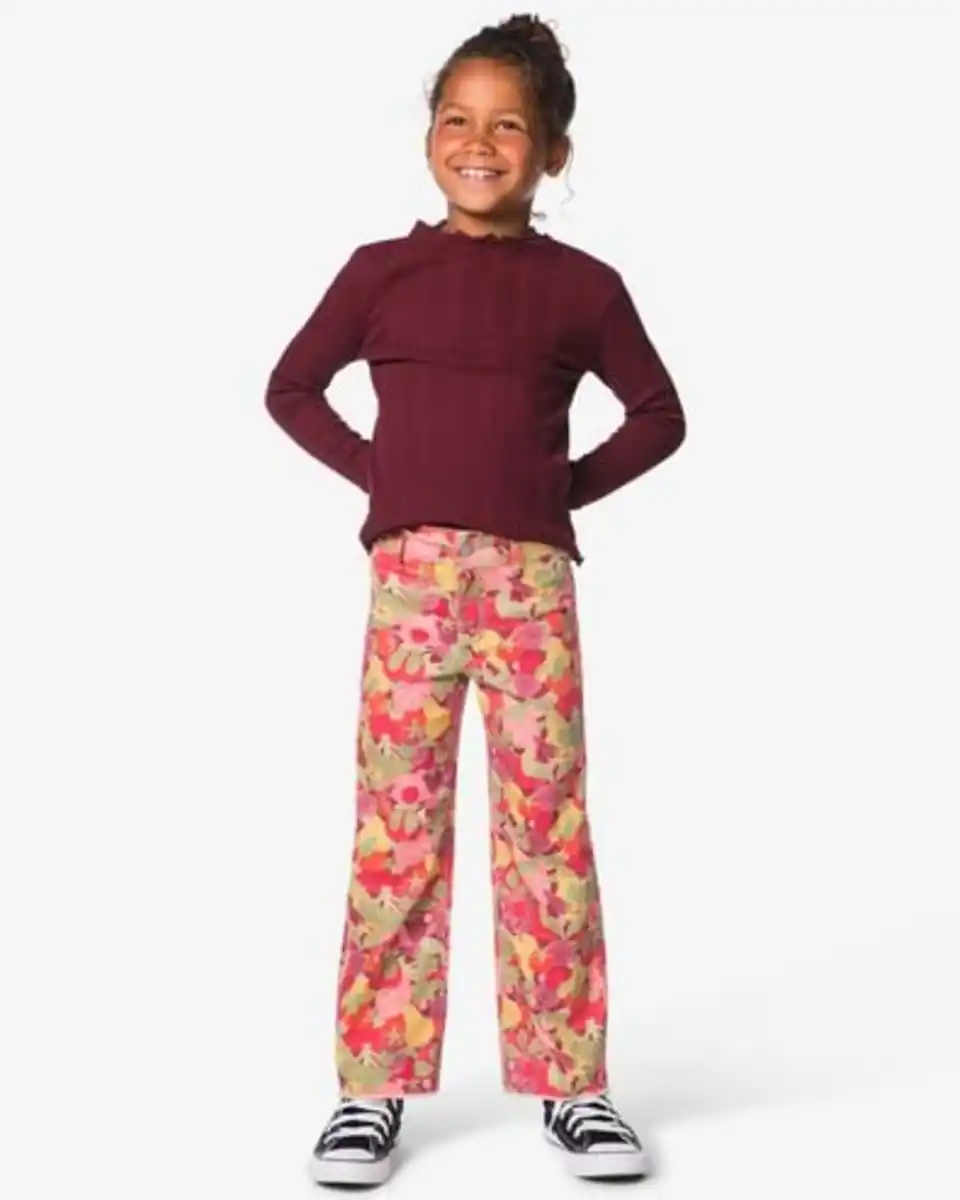 Bild 1 von Kinderhose, weite Passform, Früchte bordeauxrot