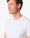 Bild 3 von Herren T-Shirts Slim Fit mit O-Ausschnitt – 2 Stück weiß