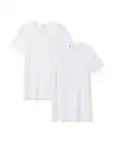Bild 2 von Herren-T-Shirts, Slim Fit, O-Ausschnitt, extra lang – 2 Stück weiß
