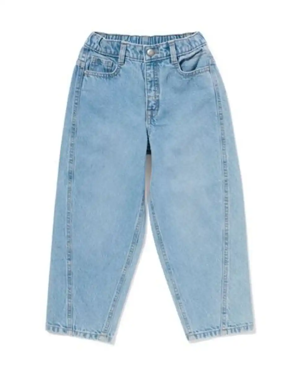 Bild 2 von Kinderjeans, Barrel Fit hellblau