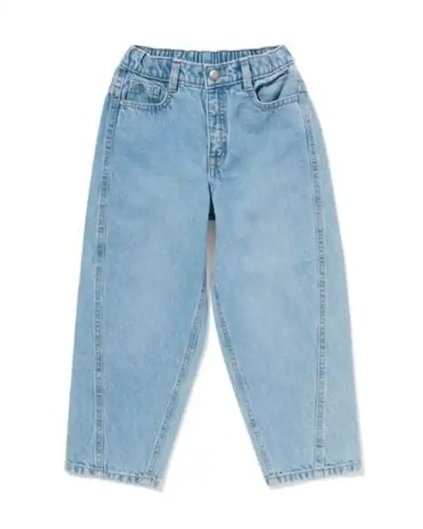 Bild 2 von Kinderjeans, Barrel Fit hellblau