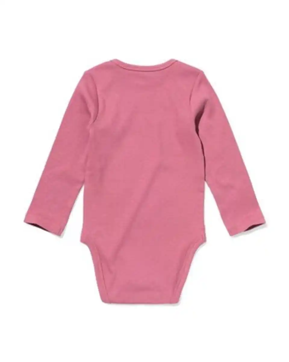 Bild 2 von Mitwachsender Baby-Strampler, LENZING™ ECOVERO™, gerippt dunkelrosa