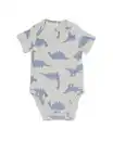 Bild 1 von Mitwachsender Baby-Strampler mit Dinos blau