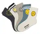 Bild 1 von 5 Paar Kinder-Tennissocken SMILEYWORLD®, weiß/grau/petrol