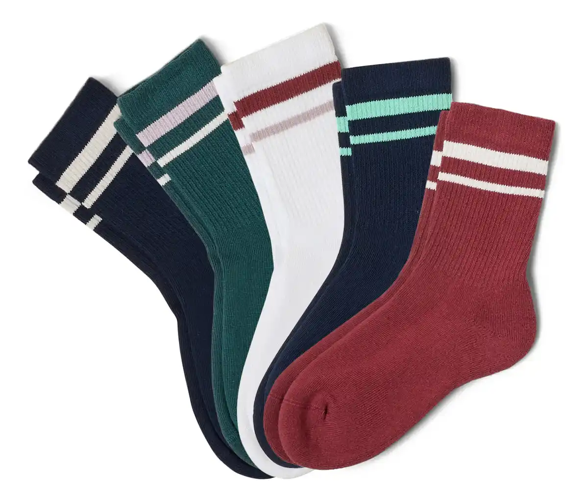 Bild 1 von 5 Paar Kinder-Tennissocken, farbig