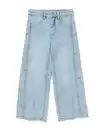 Bild 2 von Kinderjeans, Wide-Fit, Blumen jeansfarben