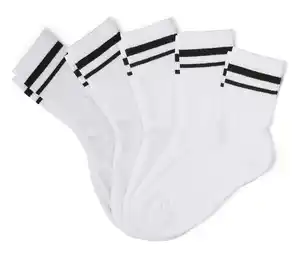 5 Paar Kinder-Tennissocken, weiß