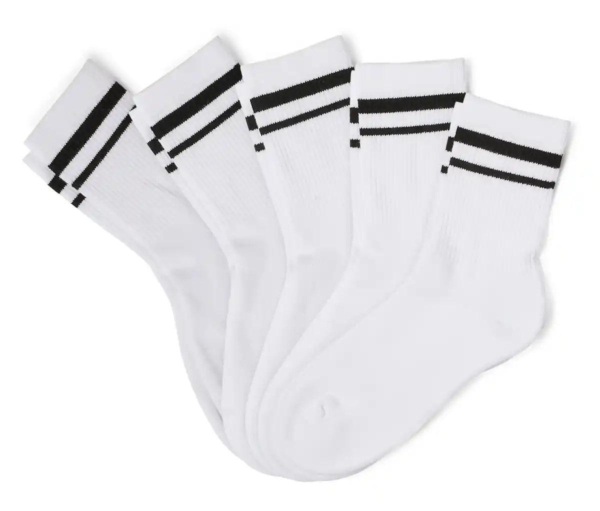 Bild 1 von 5 Paar Kinder-Tennissocken, weiß