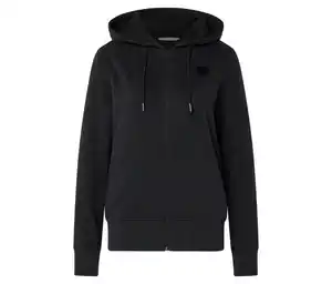 Sweatjacke, schwarz