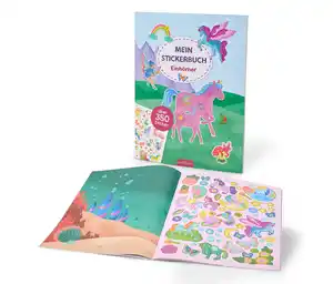 Mein Stickerbuch »Einhörner«