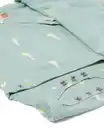Bild 2 von Baby-Wickelstrampler zum Mitwachsen, Jersey, Gänsemuster hellblau