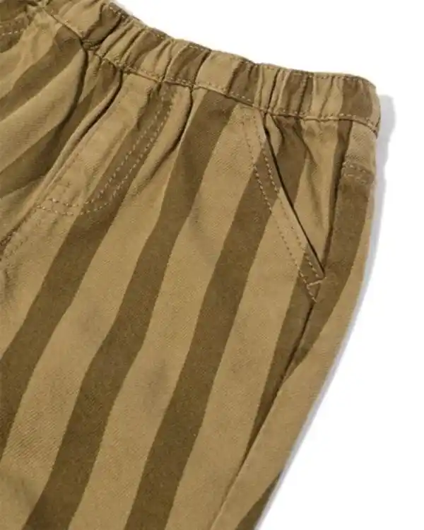 Bild 3 von Babyhose, bequeme Passform, gestreift olivgrün