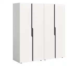 xonox Kleiderschrank »Saga«, 4-türig, weiß