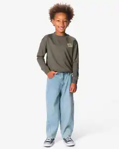 Kinderjeans, Barrel Fit hellblau