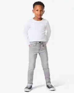 Kinderhose, Jog-Denim, Skinny Fit grau
