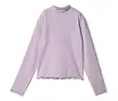 Bild 1 von Kinder-Langarm-Rippshirt, lila