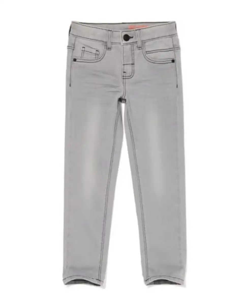 Bild 2 von Kinderhose, Jog-Denim, Skinny Fit grau