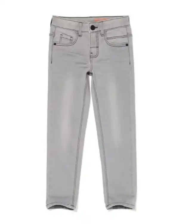 Bild 2 von Kinderhose, Jog-Denim, Skinny Fit grau