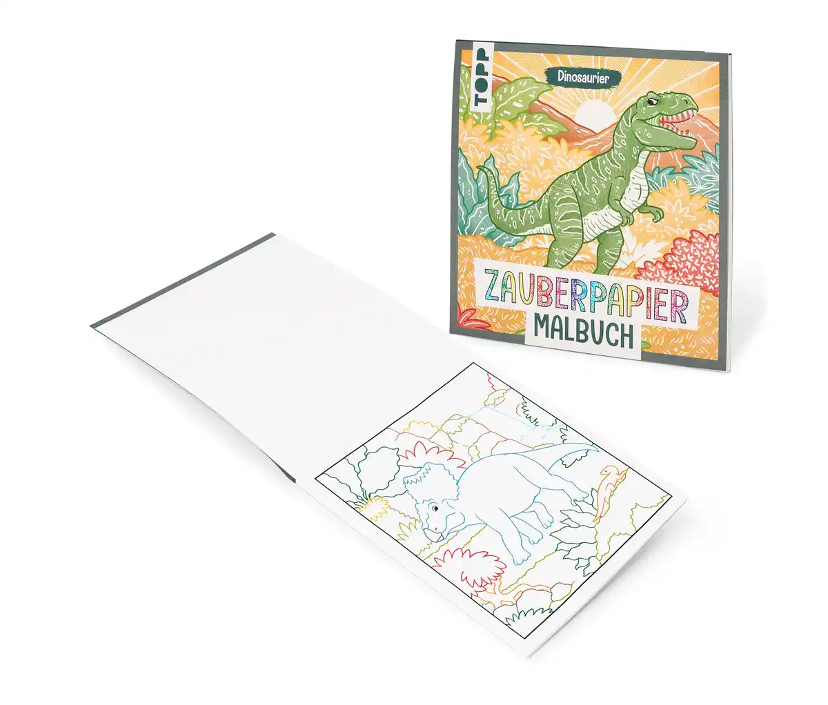 Bild 1 von Zauberpapier-Malbuch »Dinosaurier«