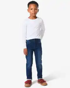 Kinderhose, Jog-Denim, Skinny Fit dunkelblau