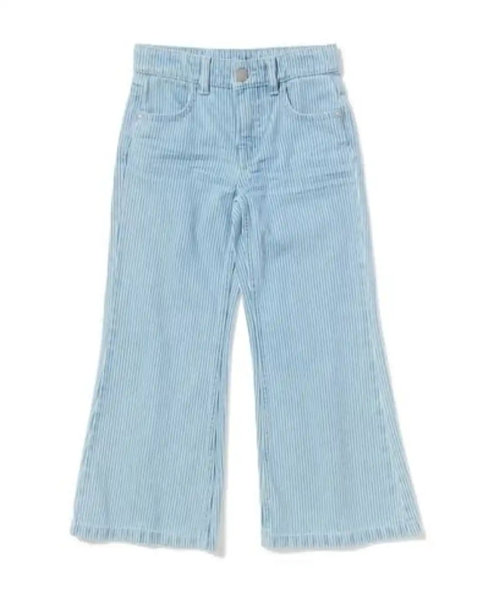 Bild 2 von Kinderhose, Regular Fit, gestreift jeansfarben