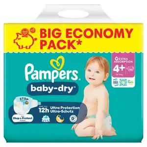 Pampers Baby-Dry Windeln Gr. 4+, 66 Stk