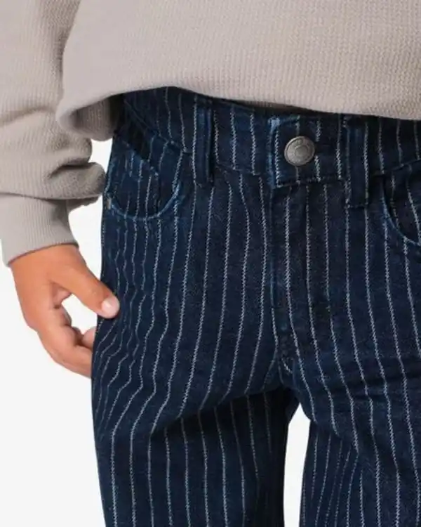 Bild 3 von Kinderjeans, Regular Fit, gestreift dunkelblau