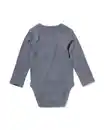Bild 2 von Mitwachsender Baby-Strampler, LENZING™ ECOVERO™, gerippt dunkelgrau