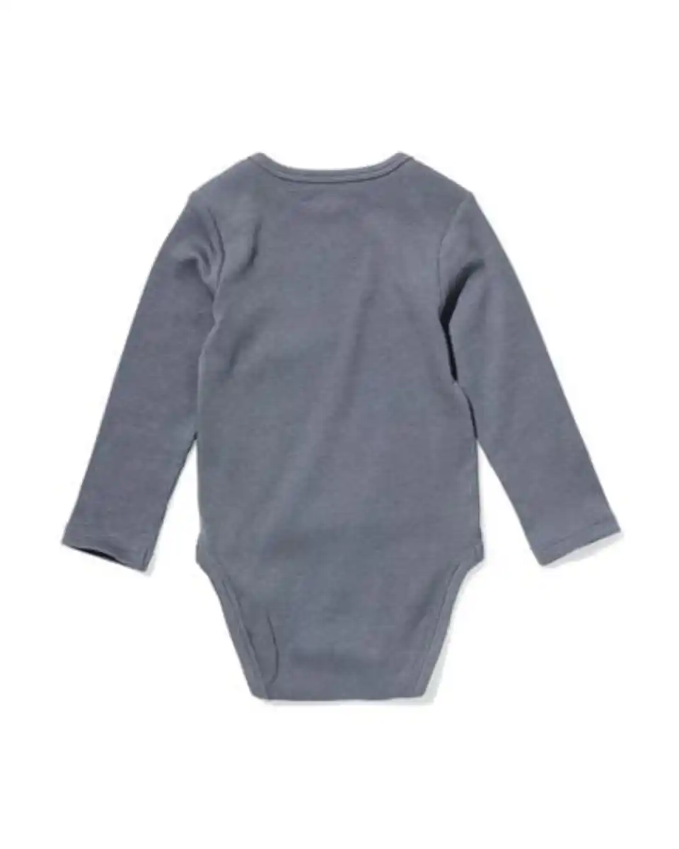 Bild 2 von Mitwachsender Baby-Strampler, LENZING™ ECOVERO™, gerippt dunkelgrau